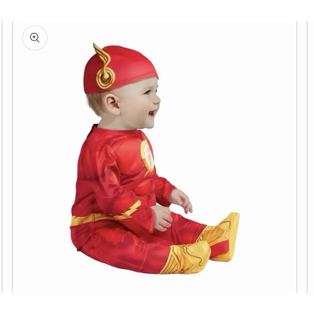 DC The Flash Child Muscle Costume Rubies Baby 6-12 Month - Picture 3 of 5